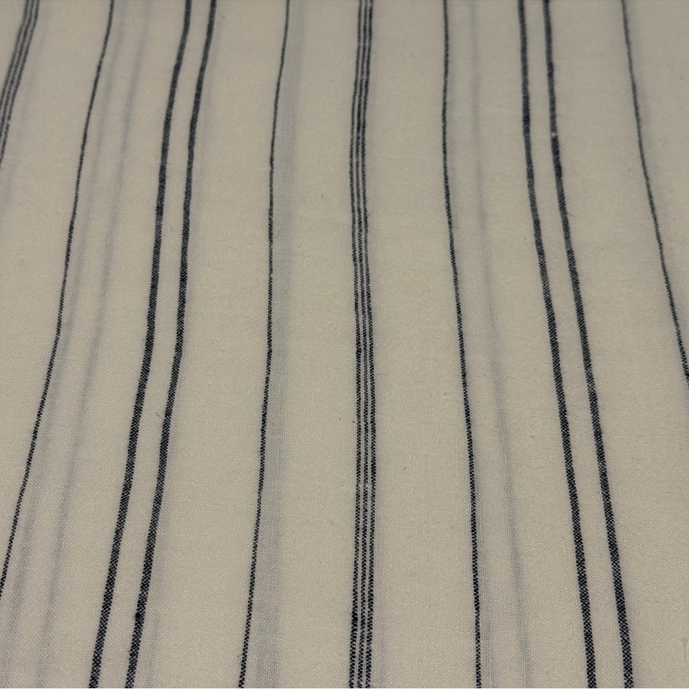 Hotel Collection Pinstripe Cream and Gray Bedding - Picture 3 of 5